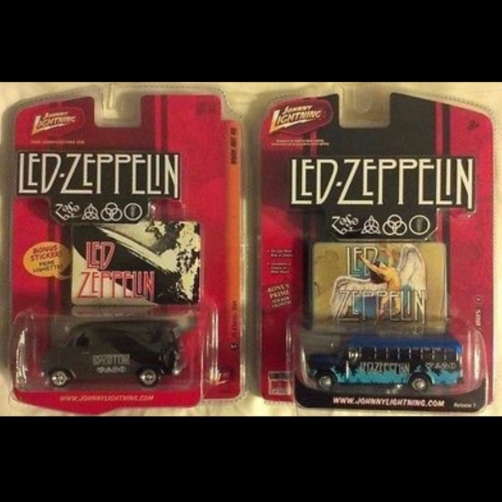 RARE JOHNNY LIGHTNING LED ZEPPELIN CHEVY VAN & BUS